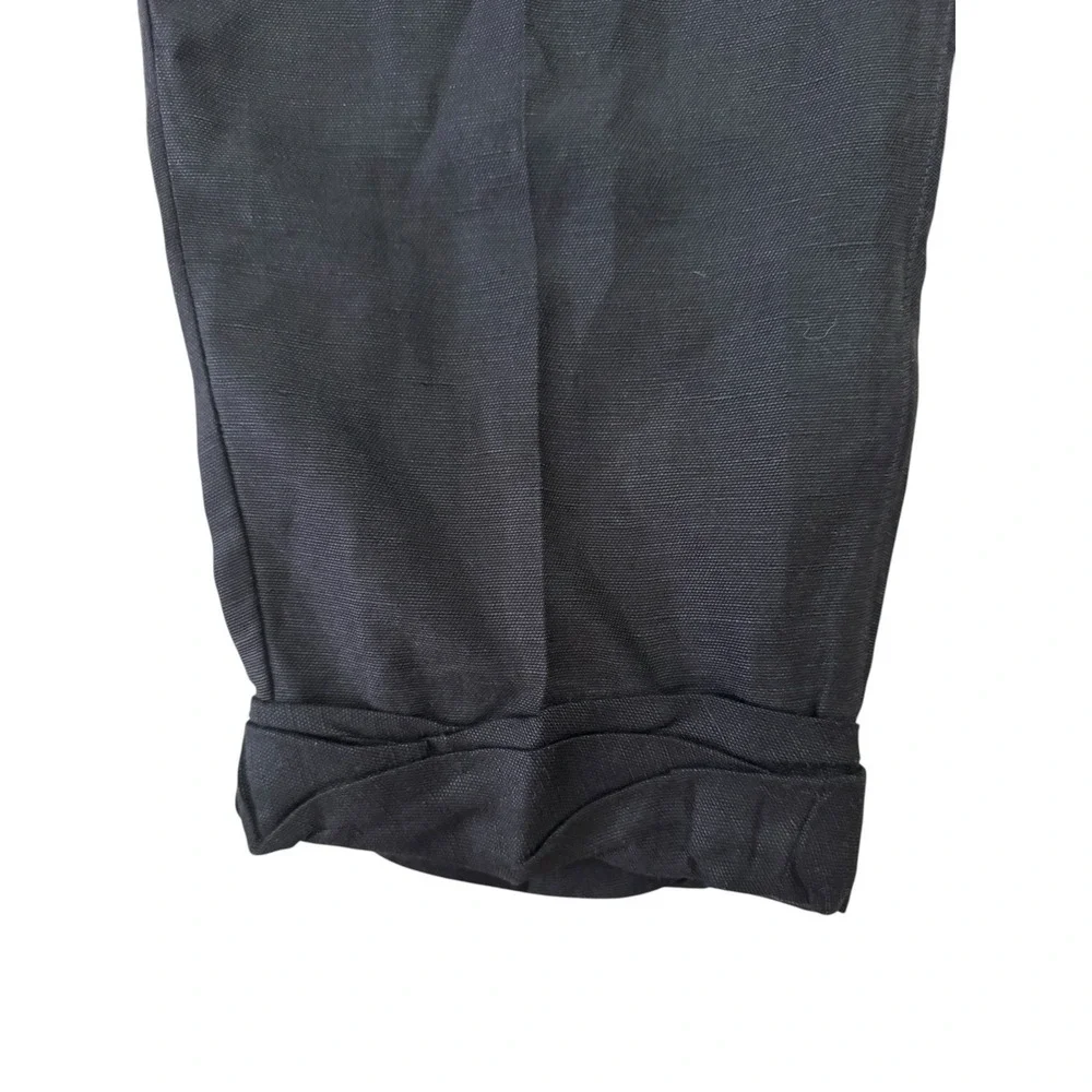 Aritzia Wilfred Linen Allant‎ Crop Pants Size 10 Black